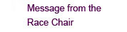 Message from the Race Chair