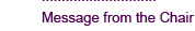 Message from the Chair